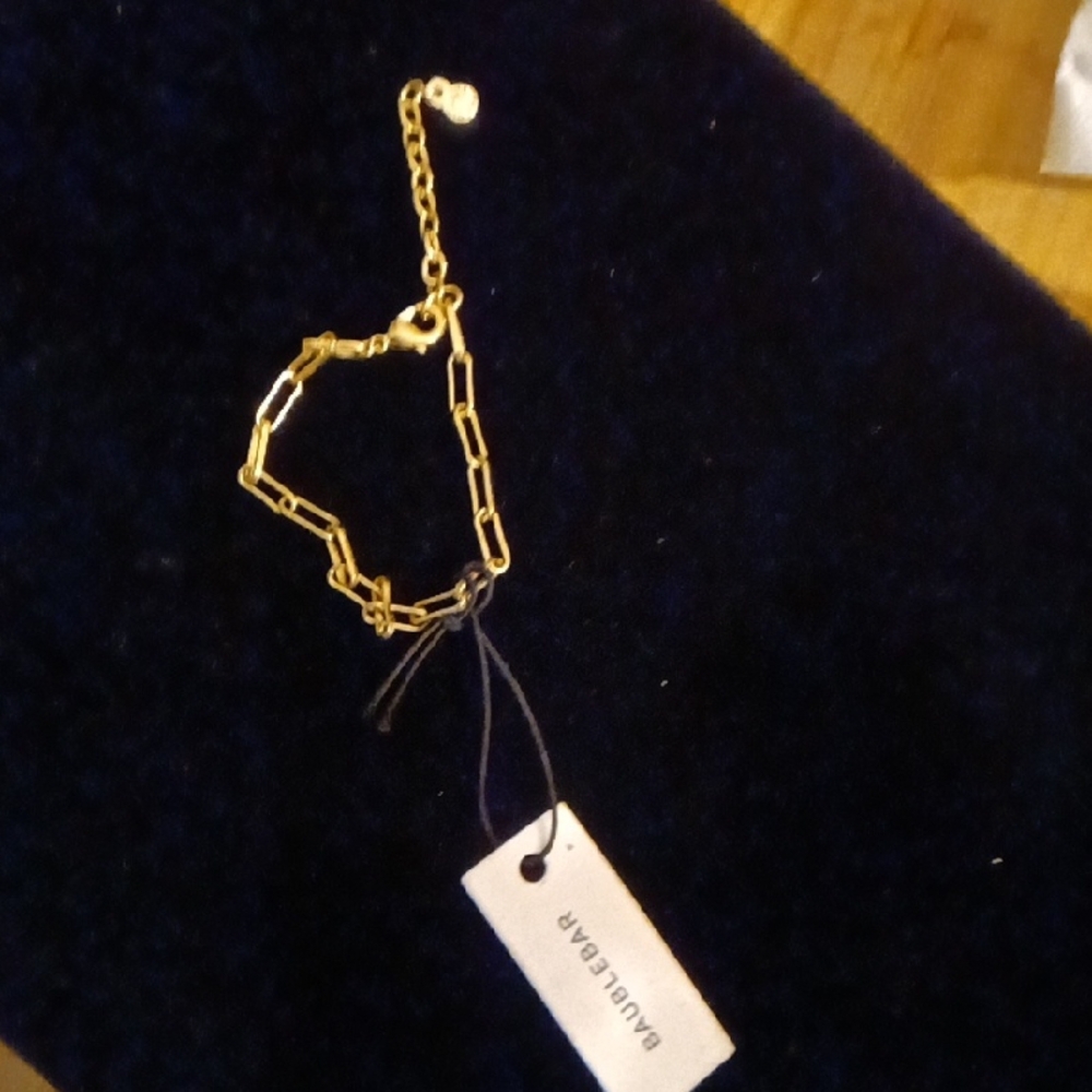 BaubleBar Gold Link Bracelet